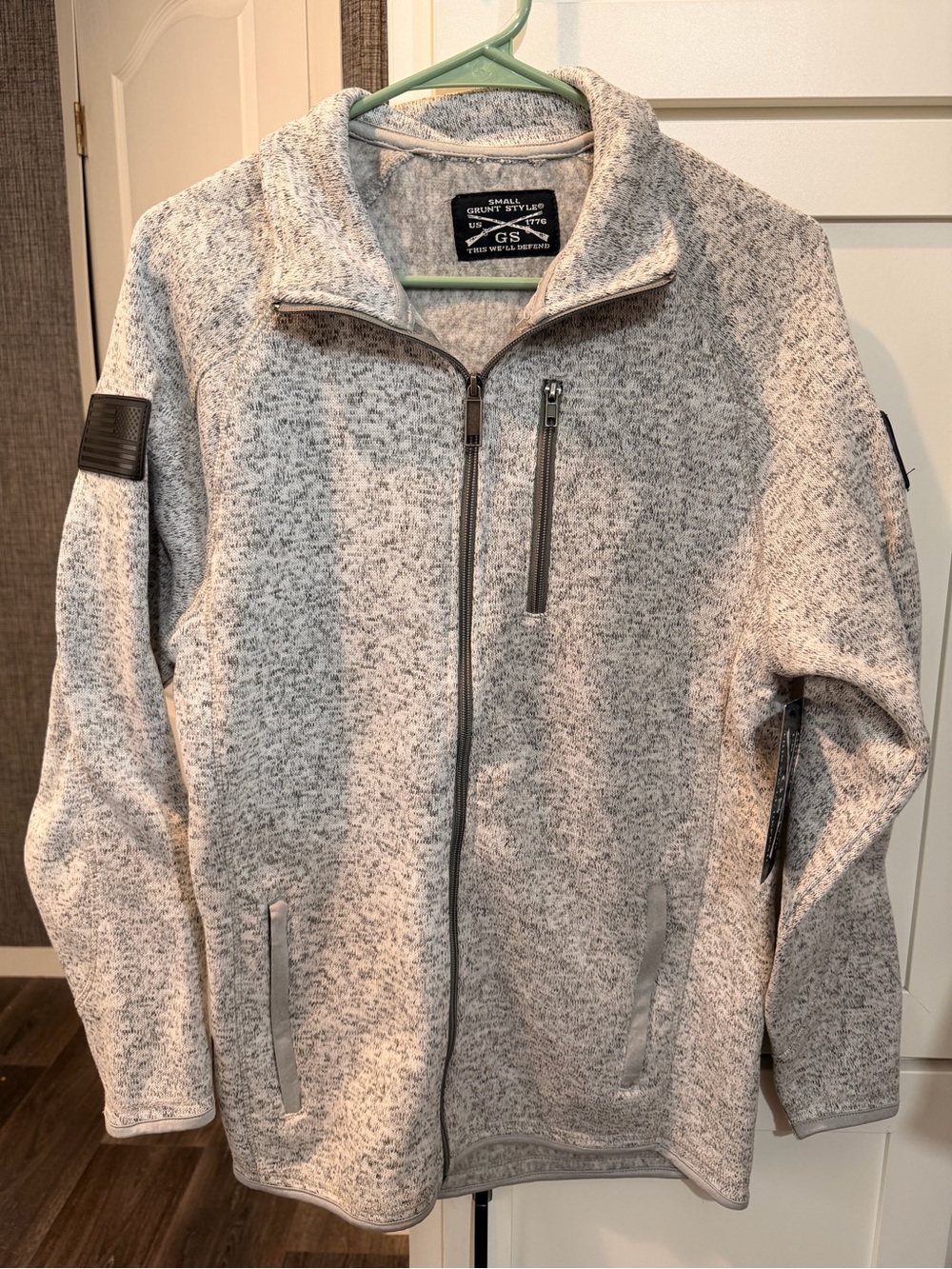 Grunt Style Heather Gray Lightweight Full-Zip Shirt Jacket
